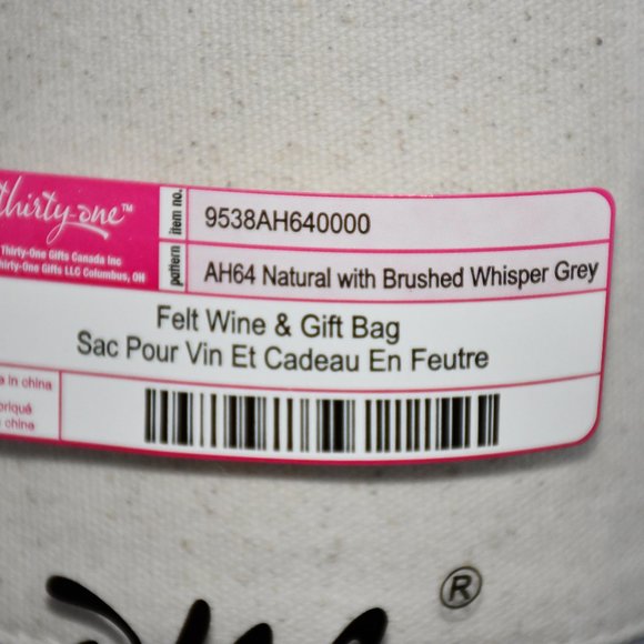 Thirty-One Two-Tone Tote in Cream and Gray - Picture 4 of 5